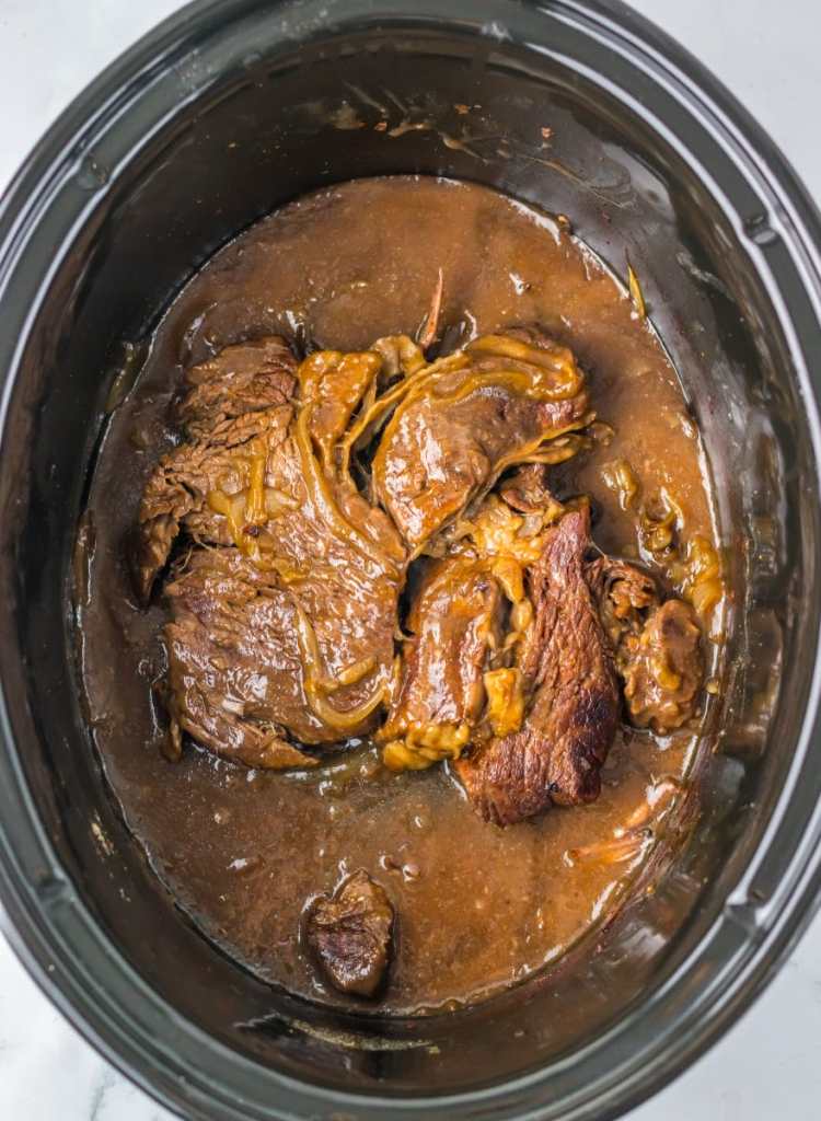 Slow Cooker Beer Beef Sliders