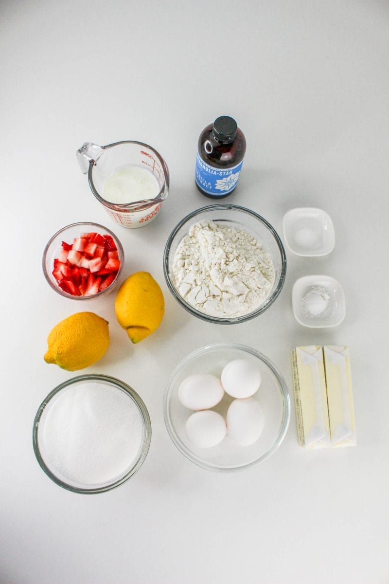 Strawberry Lemonade Pound Cake