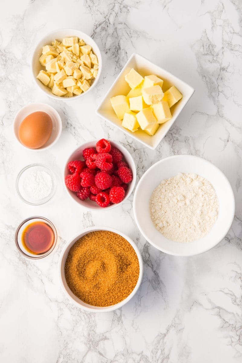 Raspberry White Chocolate Blondies