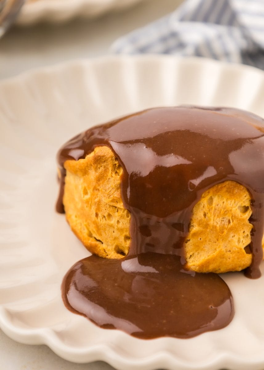 Chocolate Gravy and Biscuits