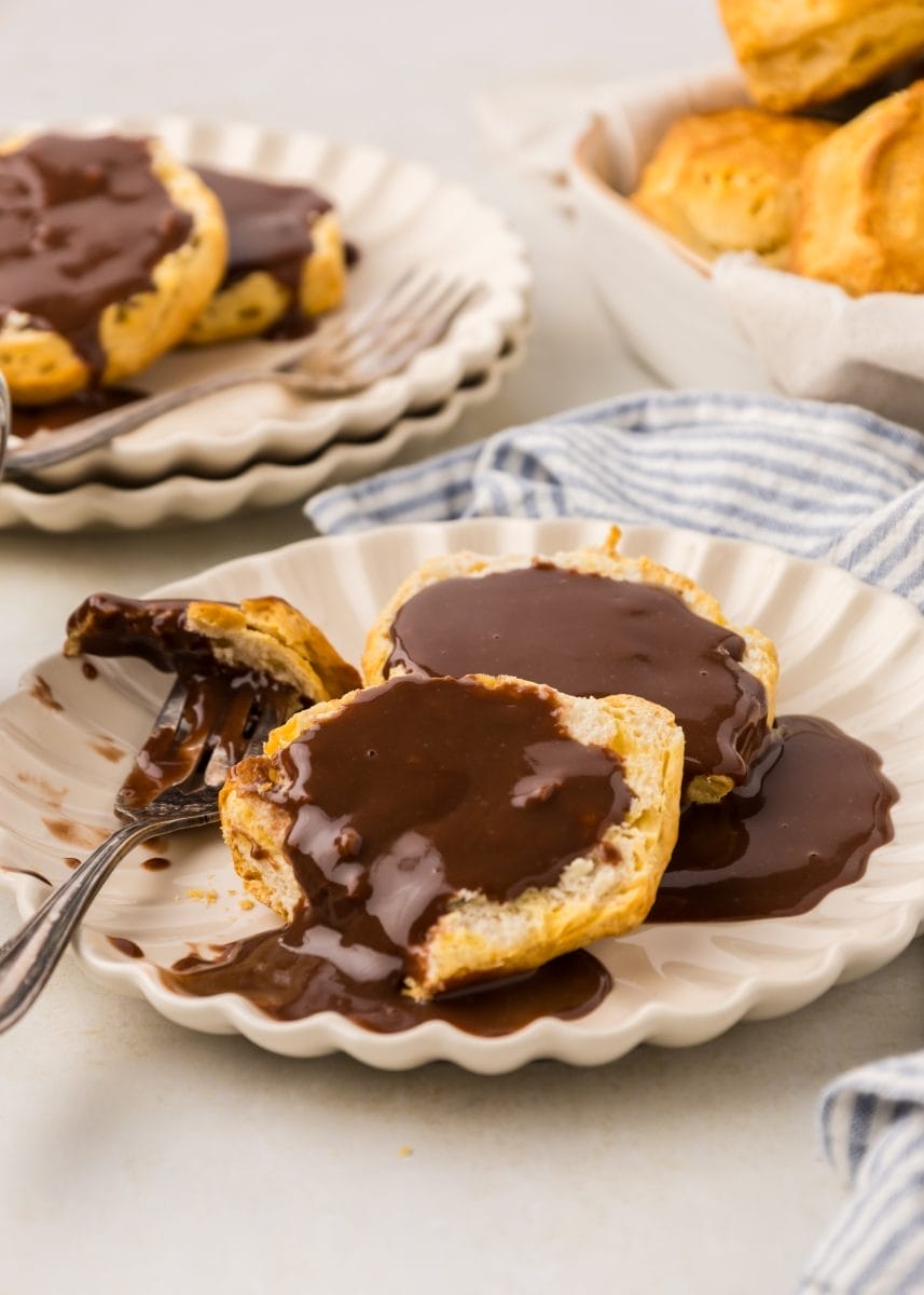 Chocolate Gravy and Biscuits