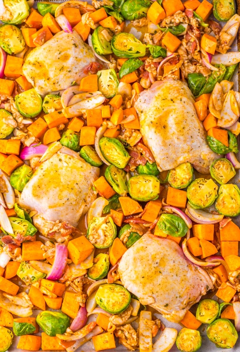 Maple Dijon Chicken Sheet Pan